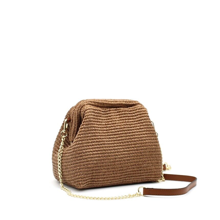 Borsa a tracolla morbida intrecciata