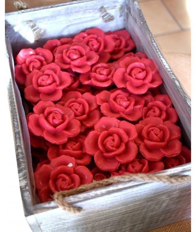 Set of 10 fancy flower soaps