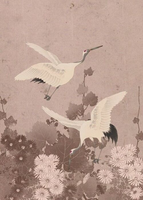 ESTAhome wall mural crane birds-158946