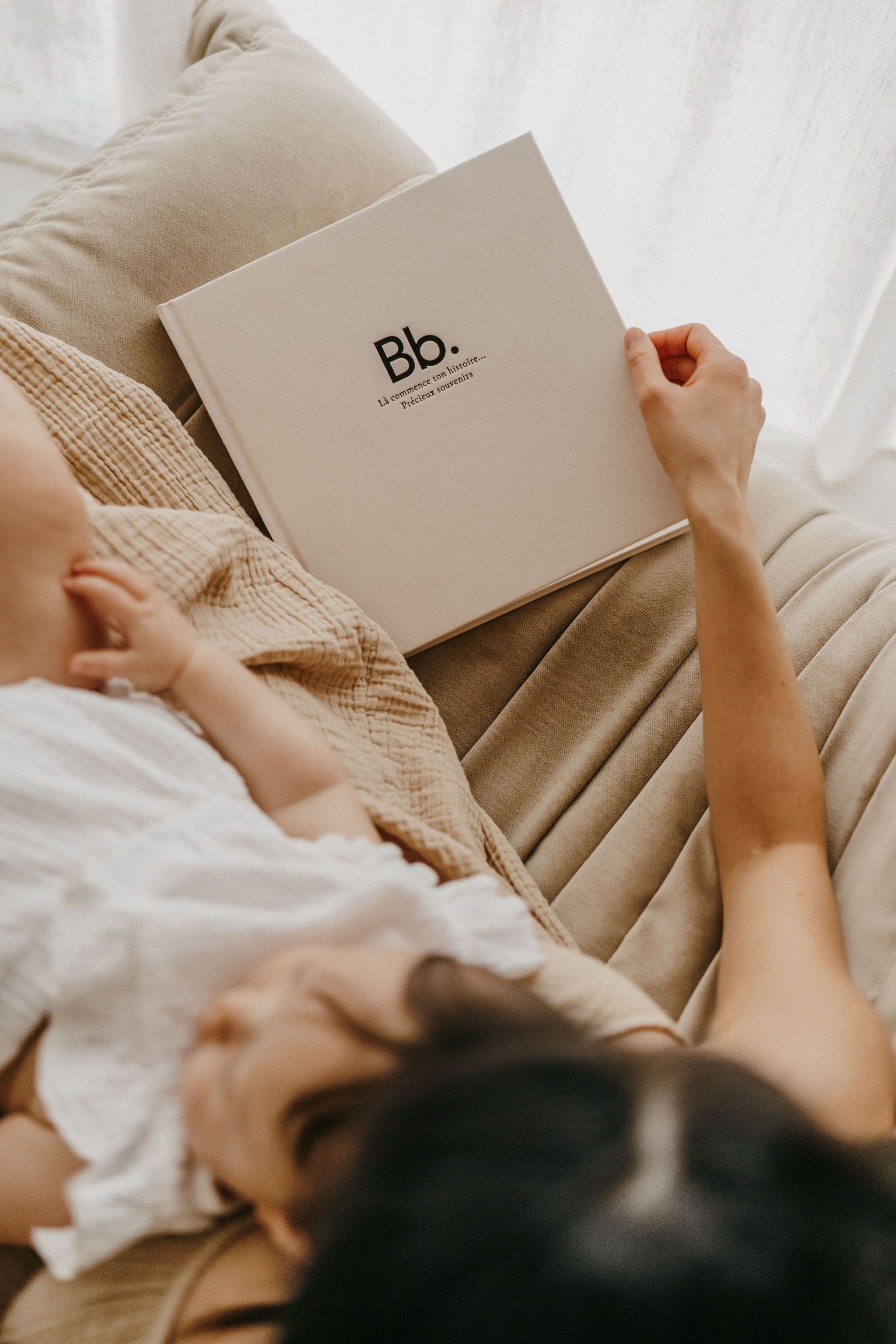 Babybuch - Reiner Leineneinband