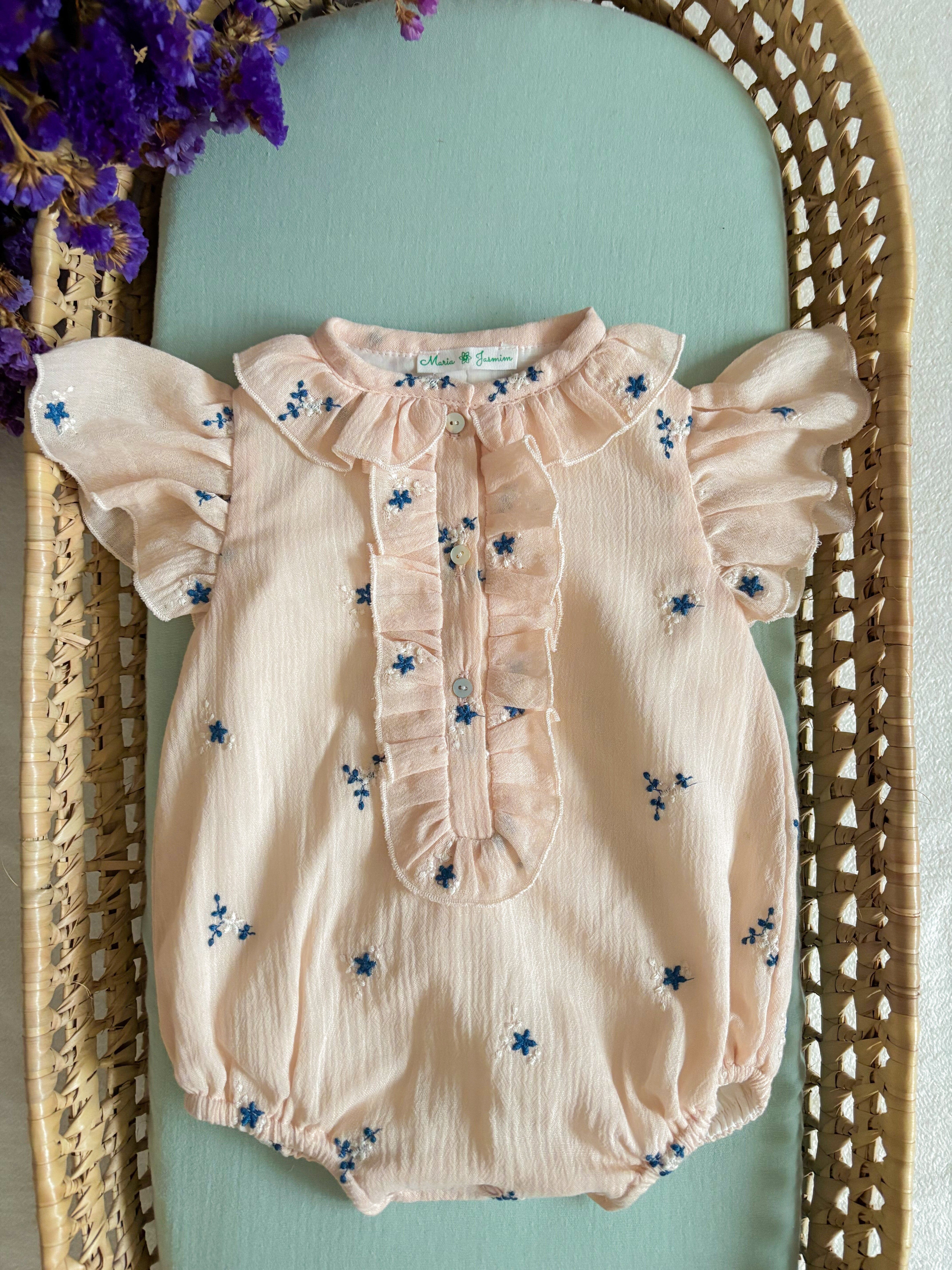 Fofo Musselina Flores Bordadas