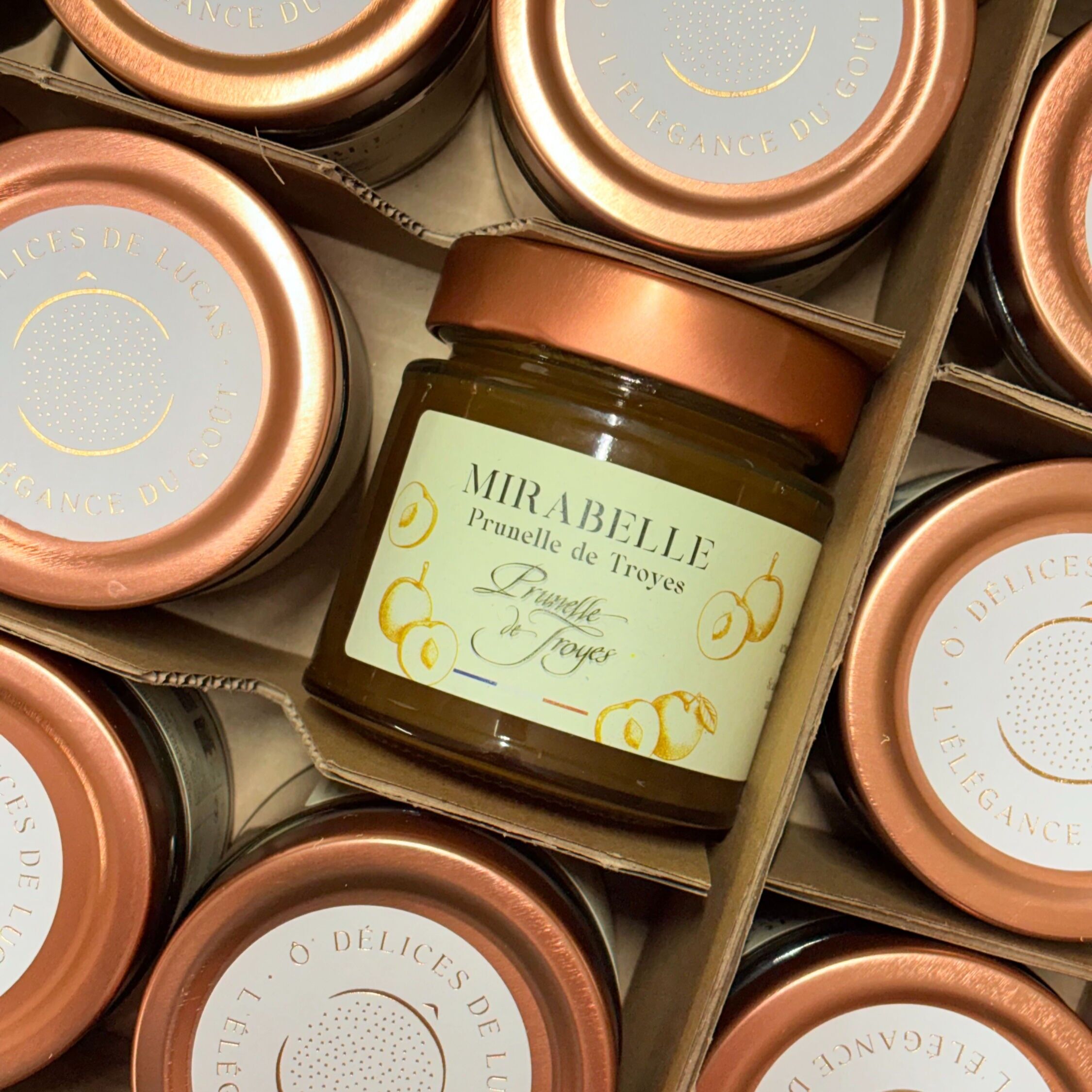 Confiture Mirabelle, Prunelle de Troyes - Artisanale et Fabriquée en France - 220GR