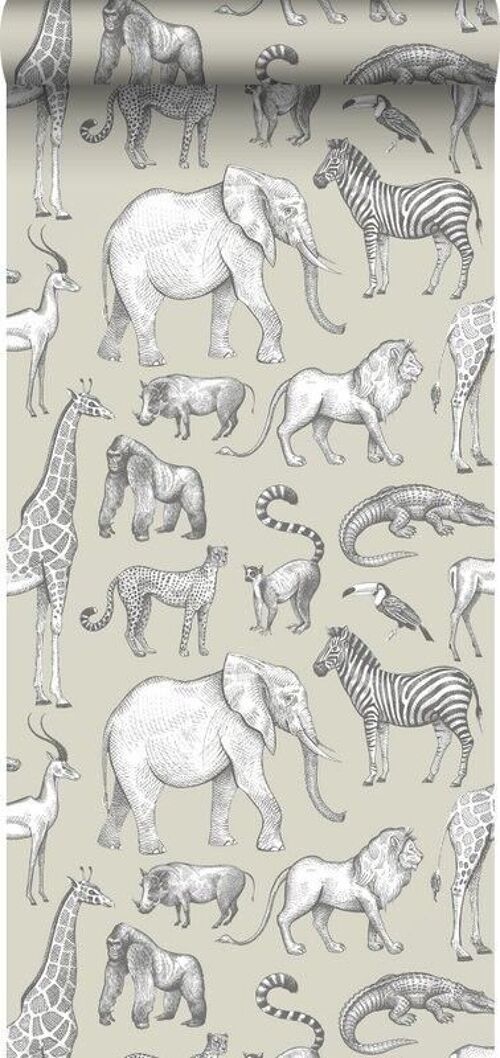 ESTAhome wallpaper jungle animals-139270