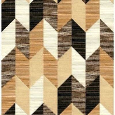 Origin wallpaper XXL grasscloth in graphic motif-357214