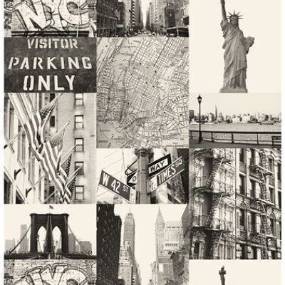 ESTAhome Wallpaper Blick über die Straßen von New York-137718