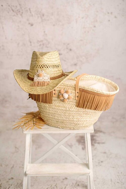 Conjunto Sombrero y Capazo Tea