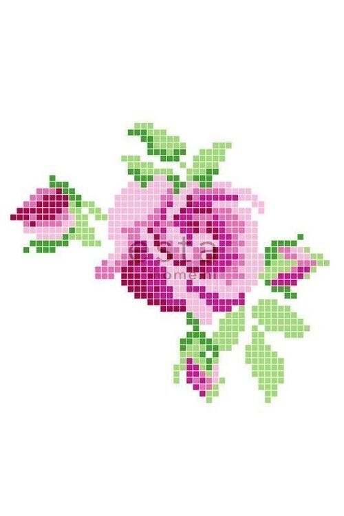 ESTAhome wall mural crochet rose-158108