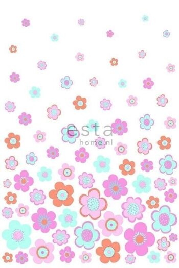 ESTAhome papier peint fleurs vintage-158709