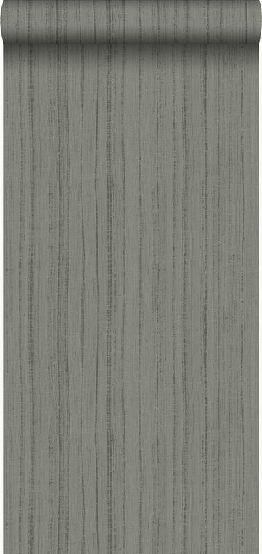 Carta da parati Origin strisce sottili irregolari con struttura sabbia-345946