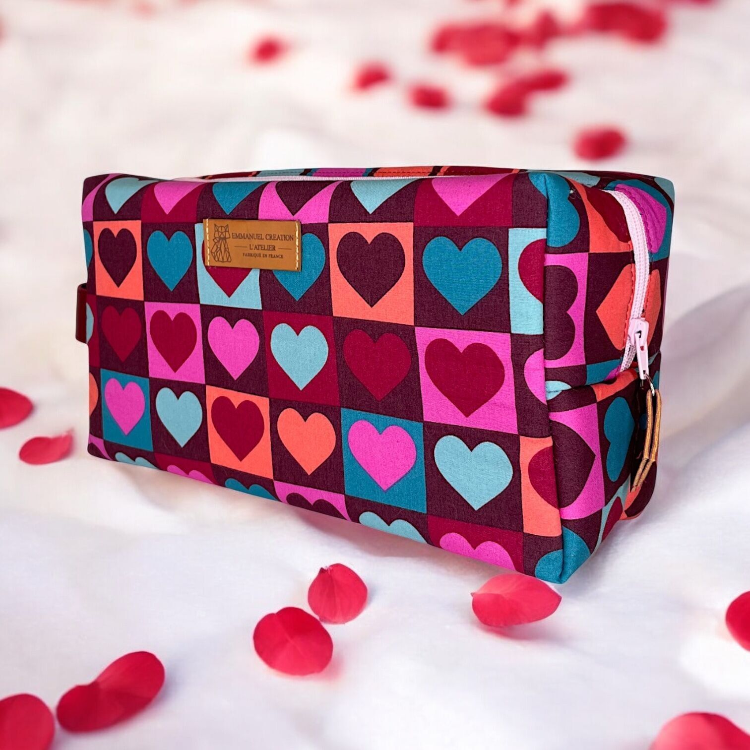 Reiseetui M, „Love“ bordeauxrot