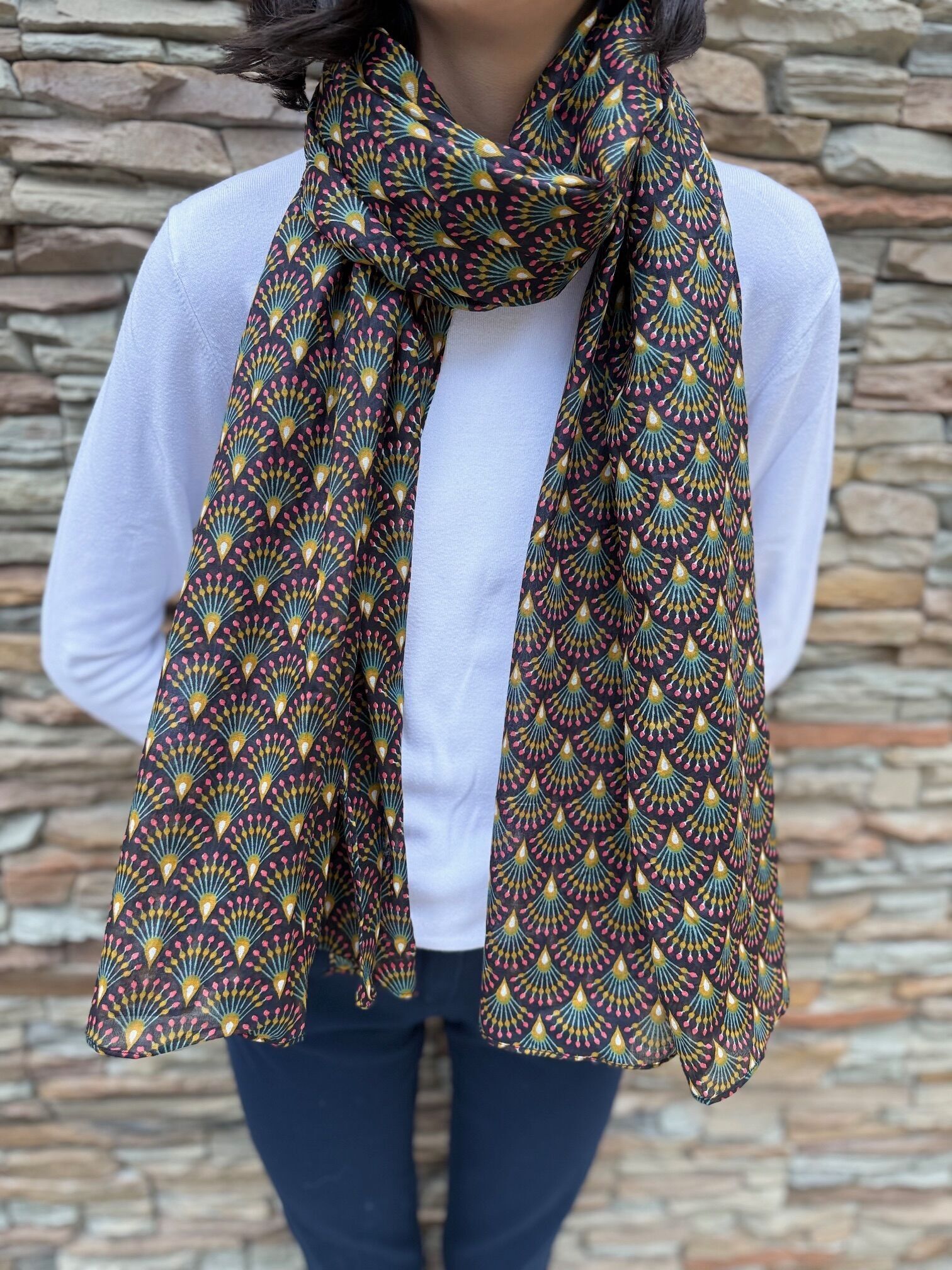 Women's 100% cotton scarf