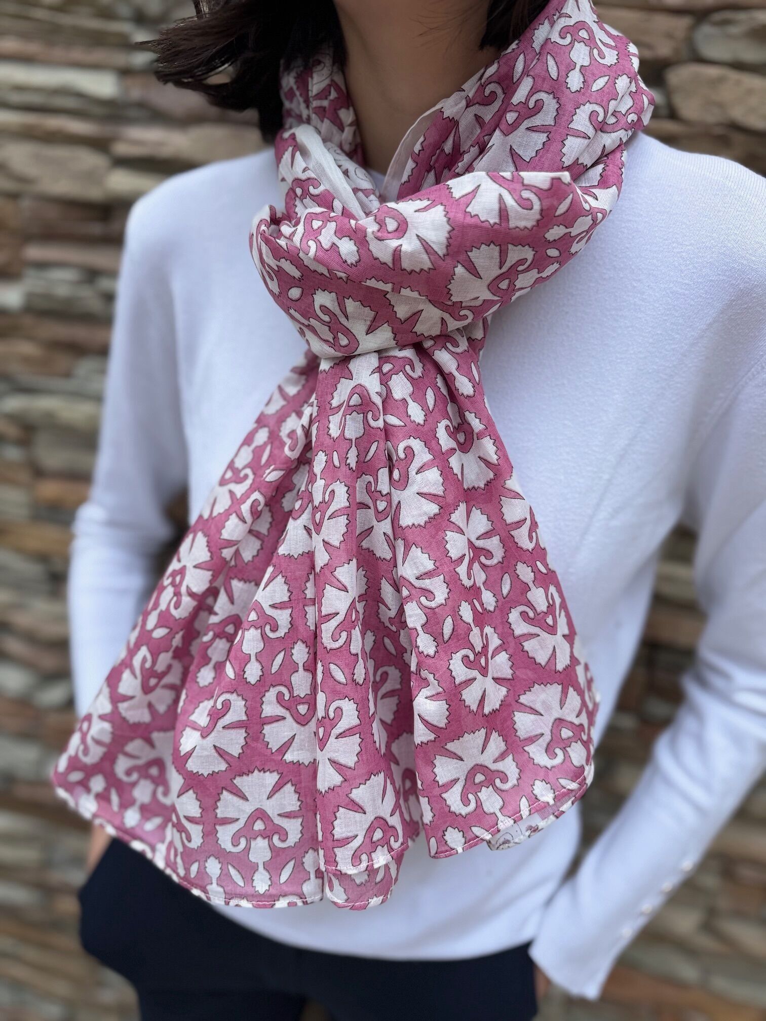 Damenschal aus 100 % Baumwolle