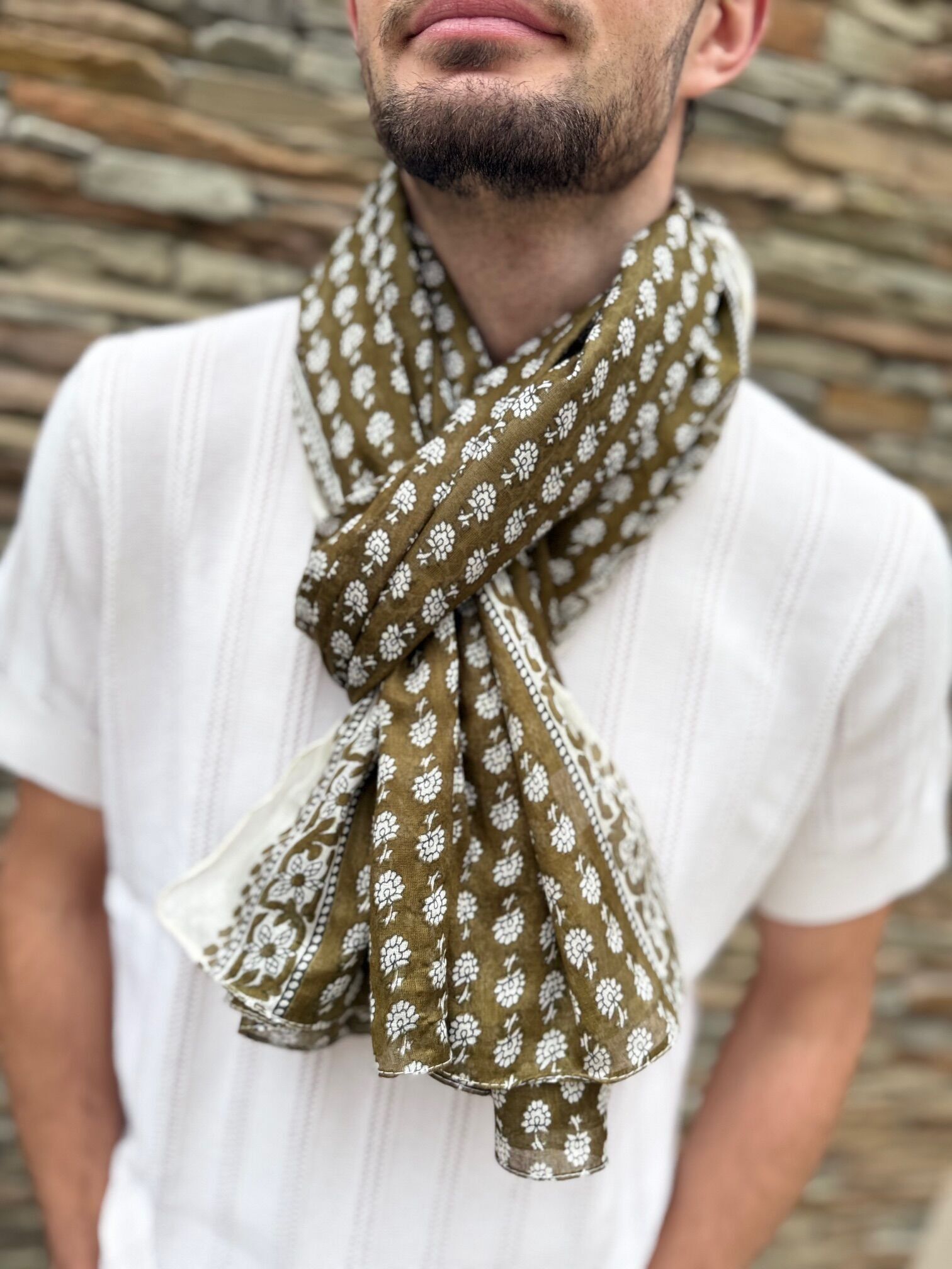 Foulard 100% coton unisexe