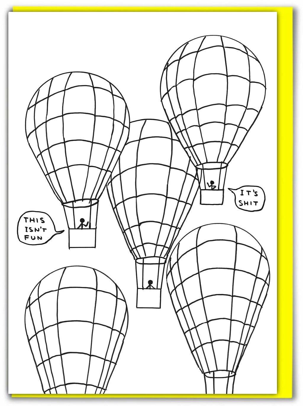 Tarjeta de felicitación divertida: Esto no es divertido, de David Shrigley