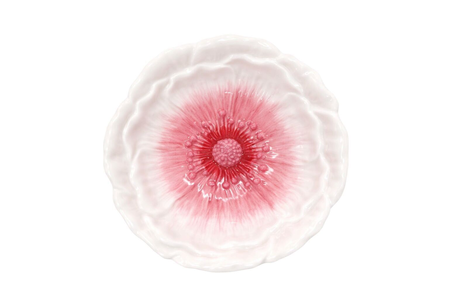 Assiette à dessert rose Capri 20.5x20.5x2.5cm