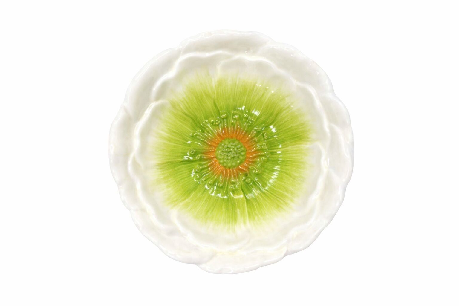 Assiette à dessert verte Capri 20.5x20.5x2.5cm