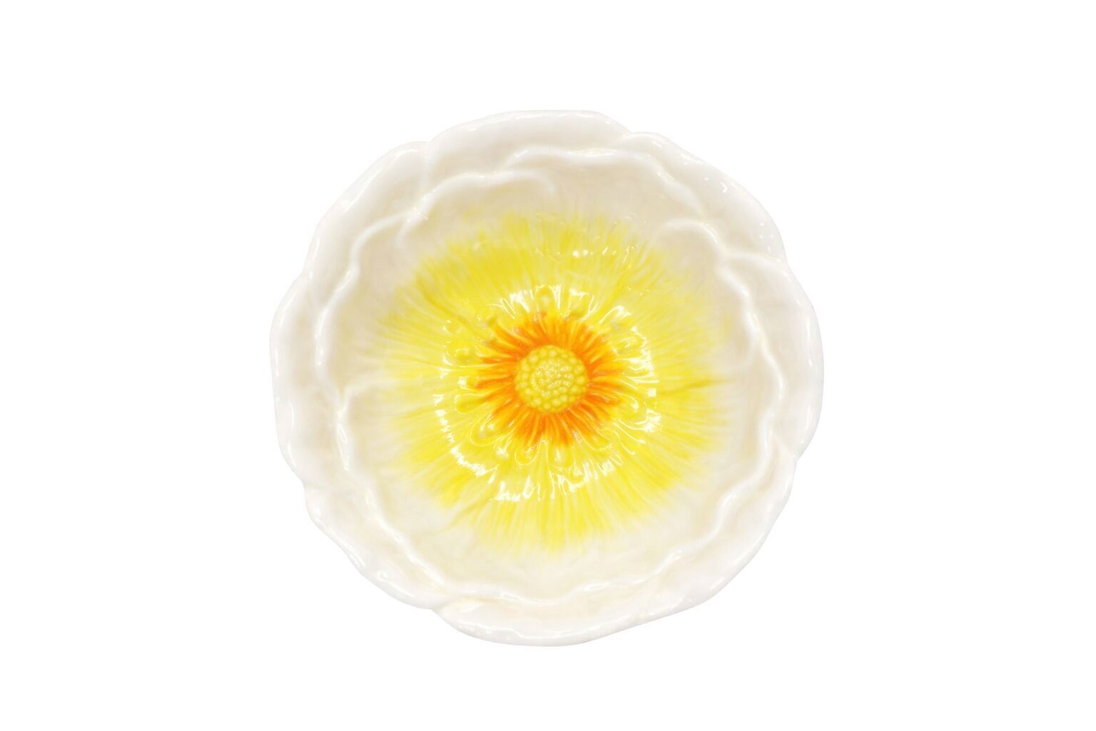 Assiette à dessert jaune Capri 20.5x20.5x2.5cm