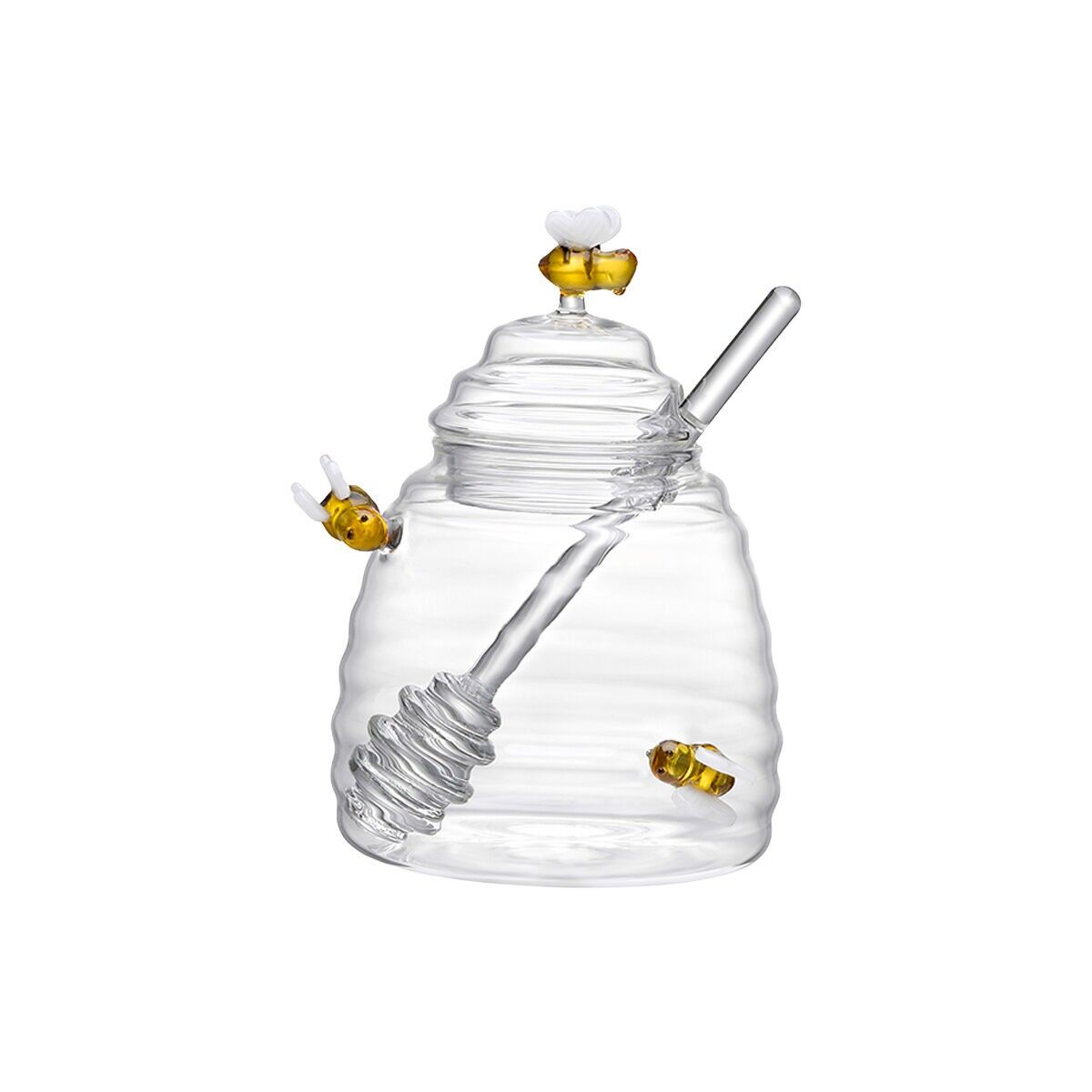 Pot à miel abeille en verre 500ml