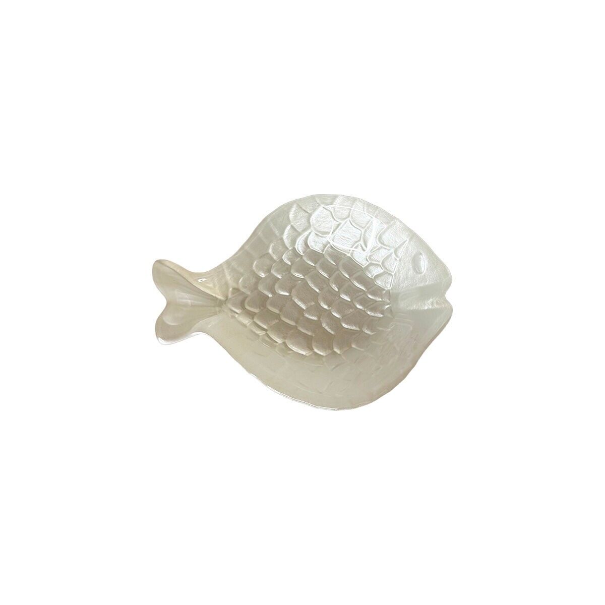 Coupelle poisson blanc 16x11.5x3cm