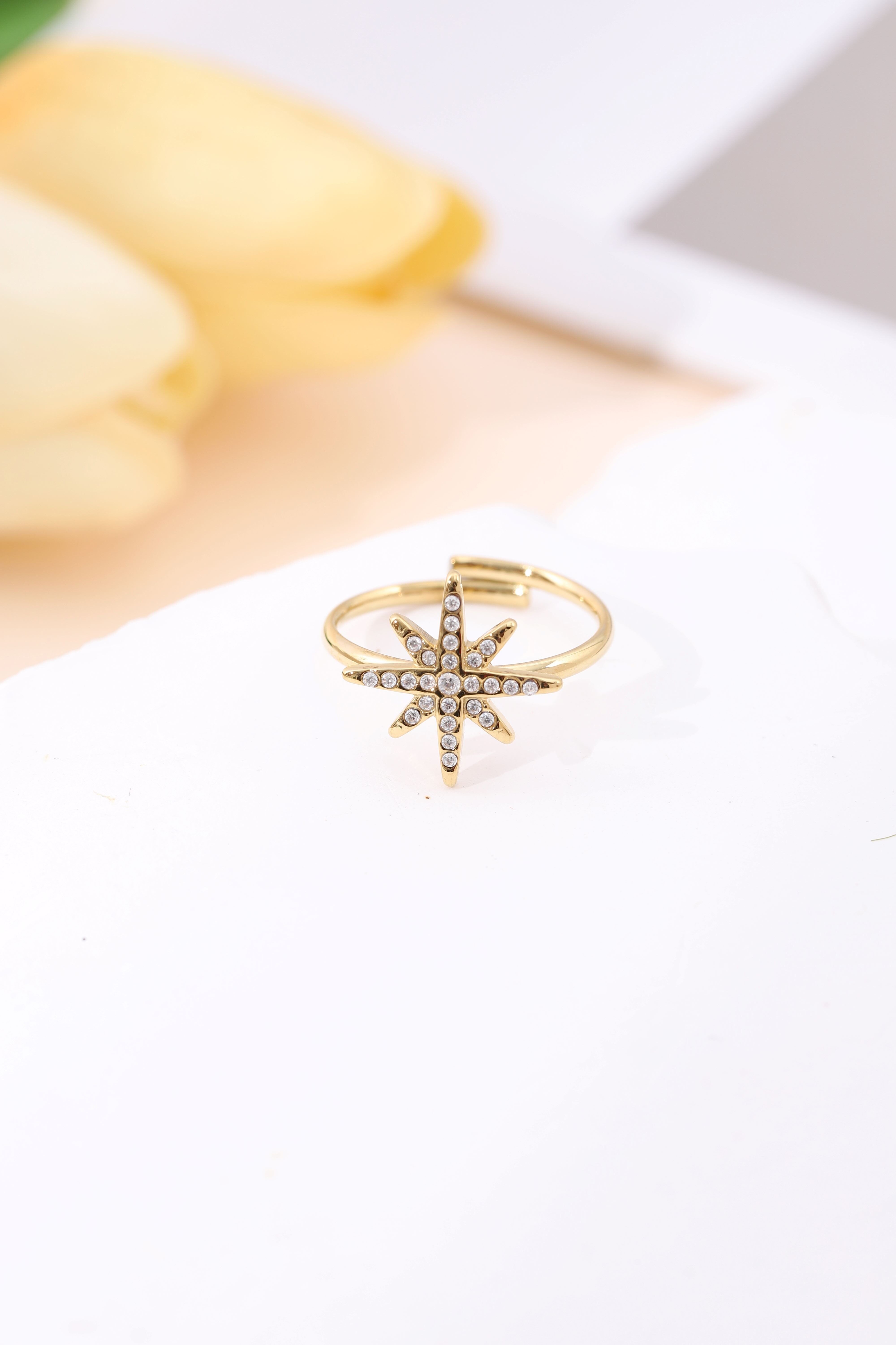 8-zackiger Strasssternring