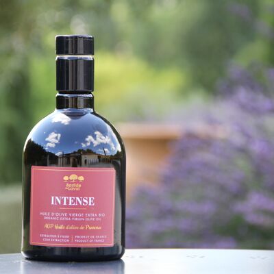 Organic olive oil PDO Intense 50cL bottle - France