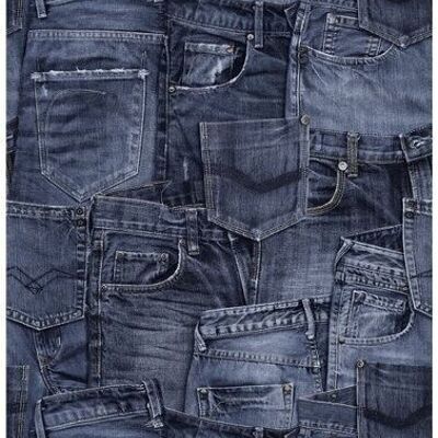 ESTAhome wallpaper jeans fabric-137736