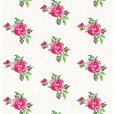 ESTAhome wallpaper embroidered little roses-138144