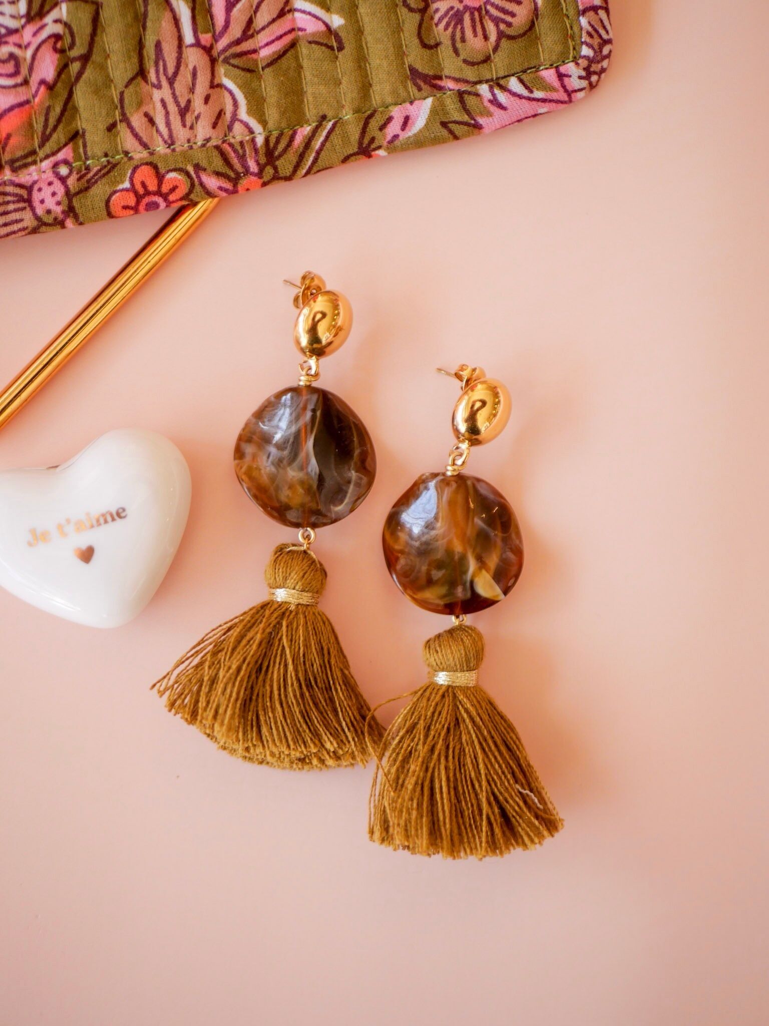 Azeria - Boucles d'oreilles Bali - Idée cadeau - Fabrication française