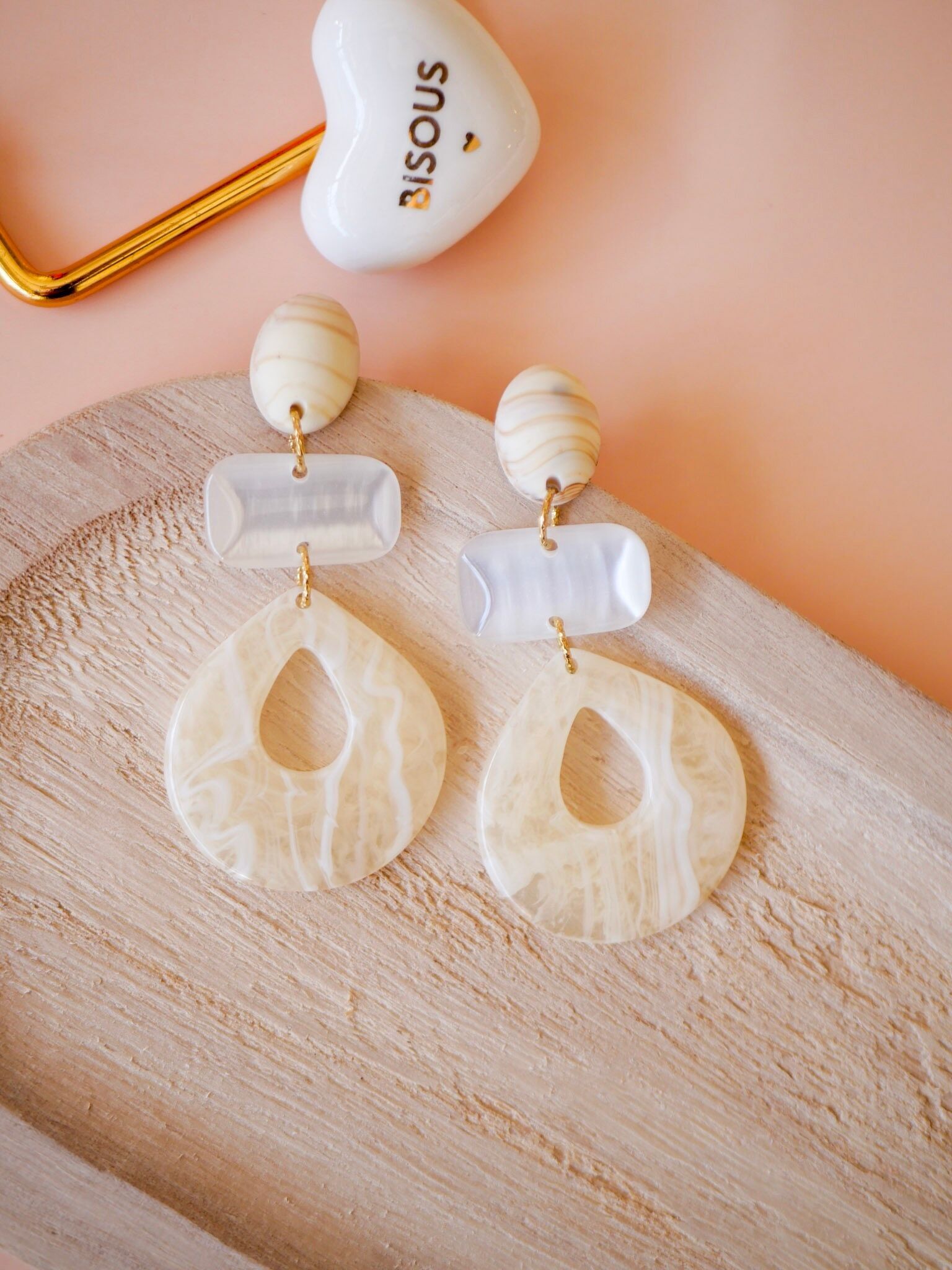 Azeria - Boucles d'oreilles Sélène - Idée Cadeau - Fabrication française