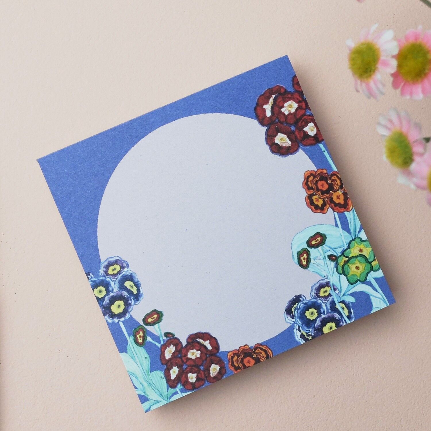 Notepad 10x10cm Primroses