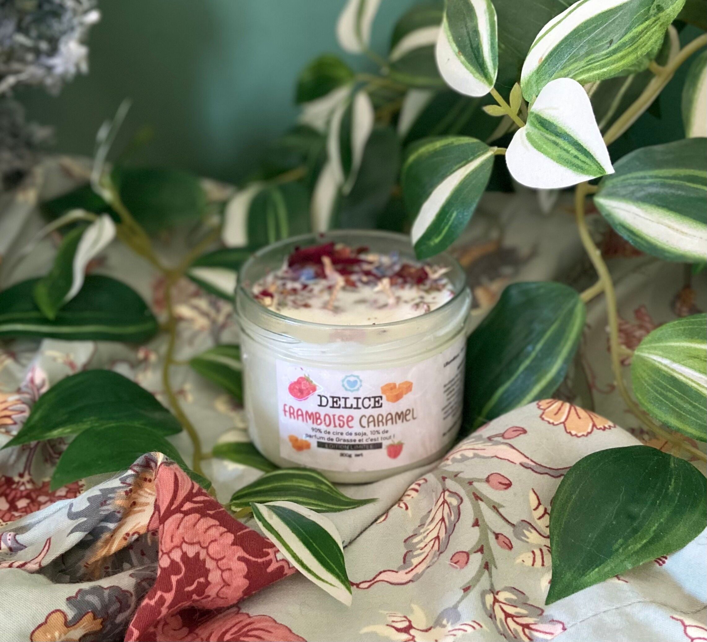 Valentine's Day candle made of soy wax - ScentedRaspberry Caramel