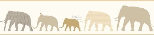 ESTAhome wallpaper border elephants-157322