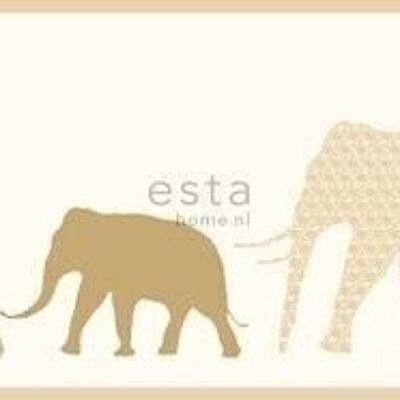 ESTAhome bordure de papier peint éléphants-157322