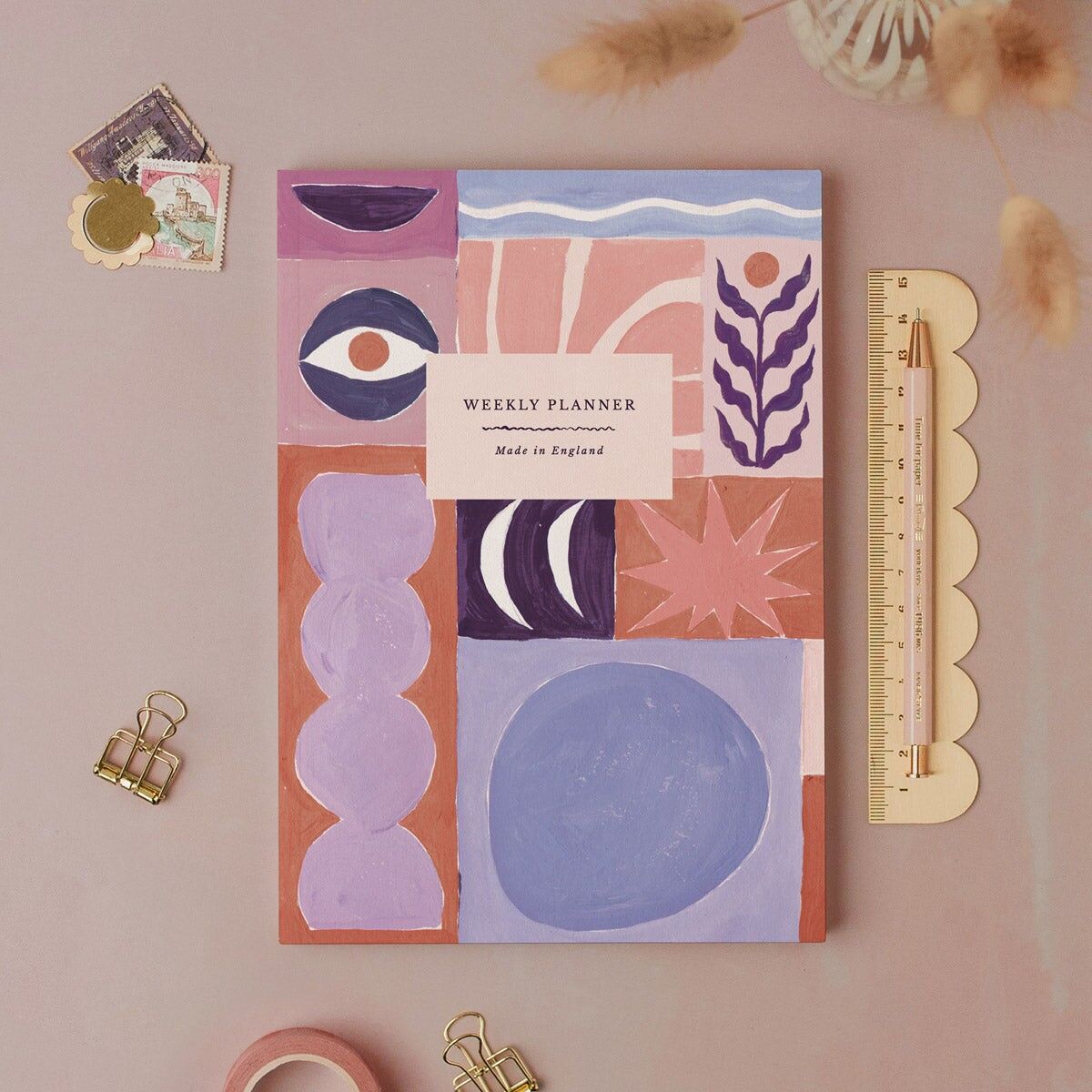 Studio Abstract Wochenplaner | Undatierter Wochenorganisator