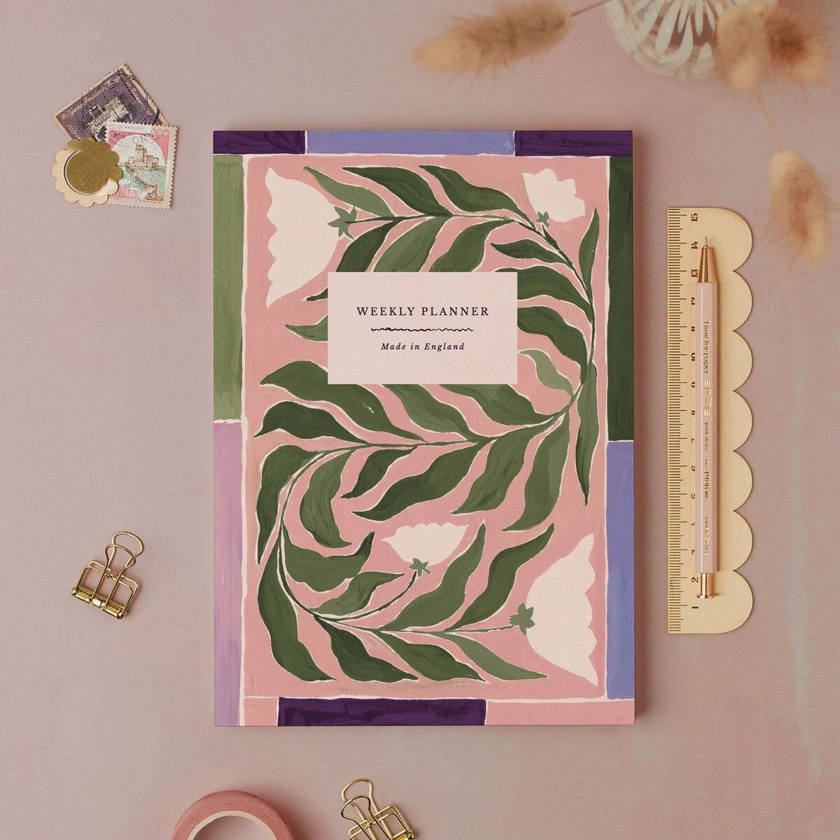 Nurture Botanical Wochenplaner | Undatierter Wochenorganisator