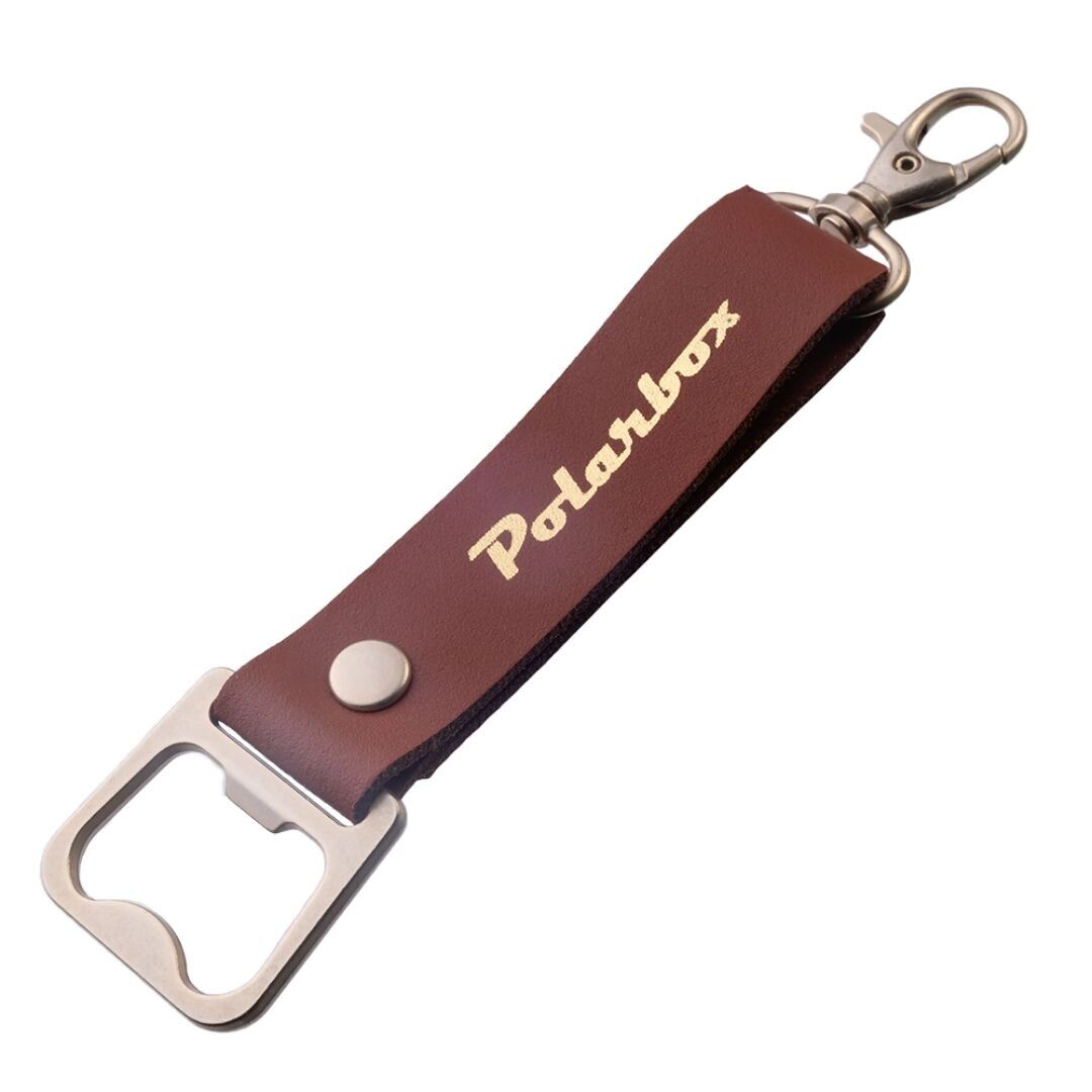 Polarbox Cognac-Flaschenöffner-Schlüsselanhänger