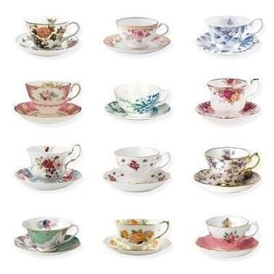 ESTAhome wallpaper XXL cups and saucers-158111