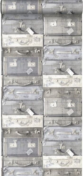 ESTAhome papier peint valises vintage-138212