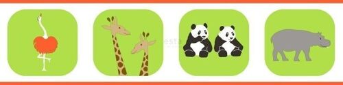 ESTAhome wallpaper border animals-175801