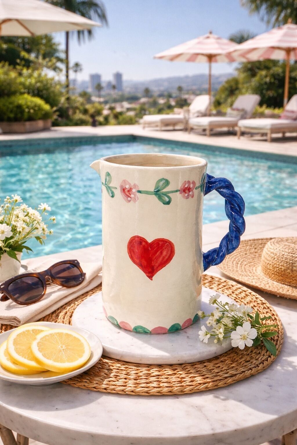 JARRA DE CERÁMICA EN FORMA DE CORAZÓN (PRE-ORDEN)