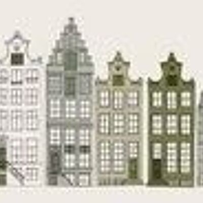 ESTAhome Tapete Bordüre Amsterdam Grachtenhäuser-157715