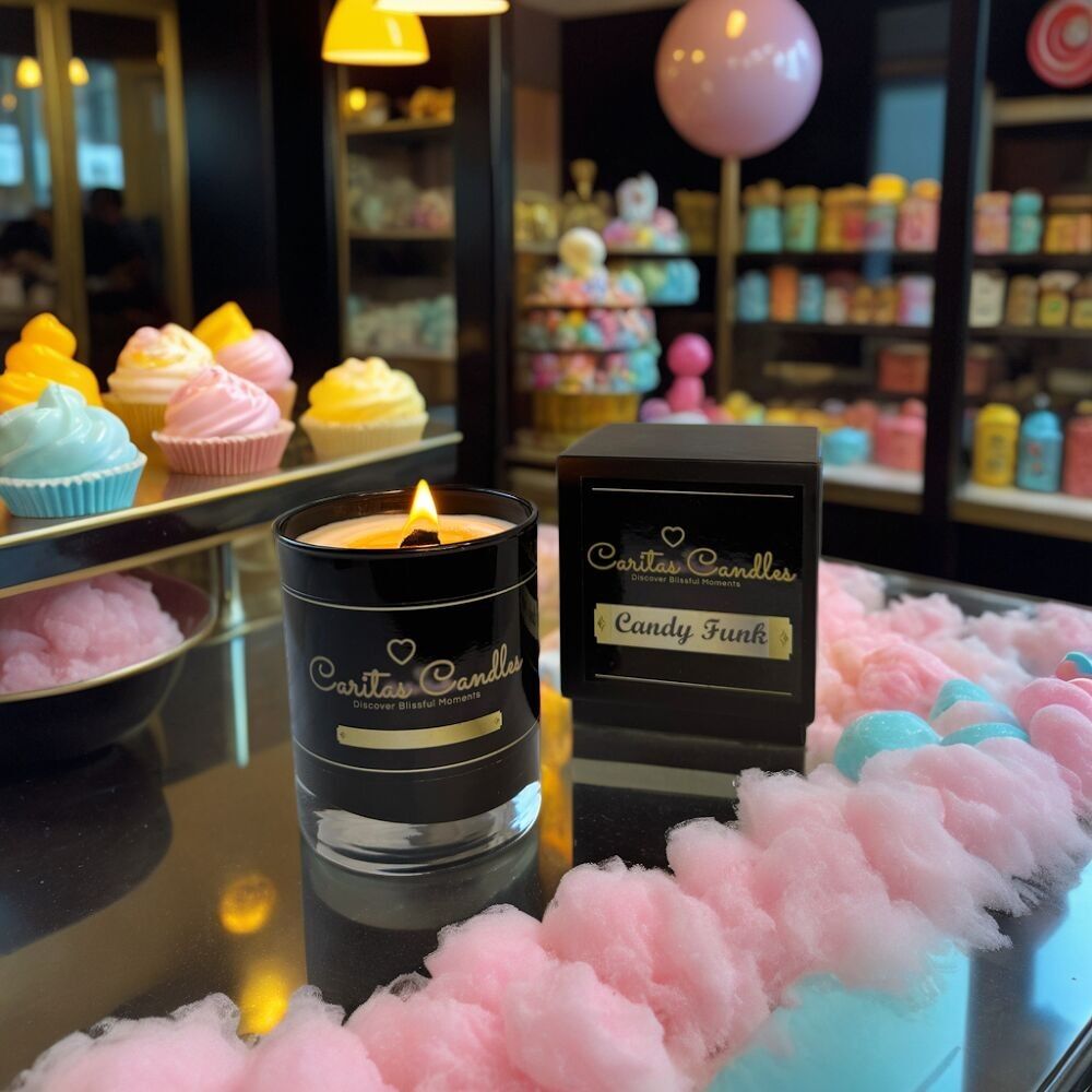 Bougie de luxe en cire de soja Candy Funk