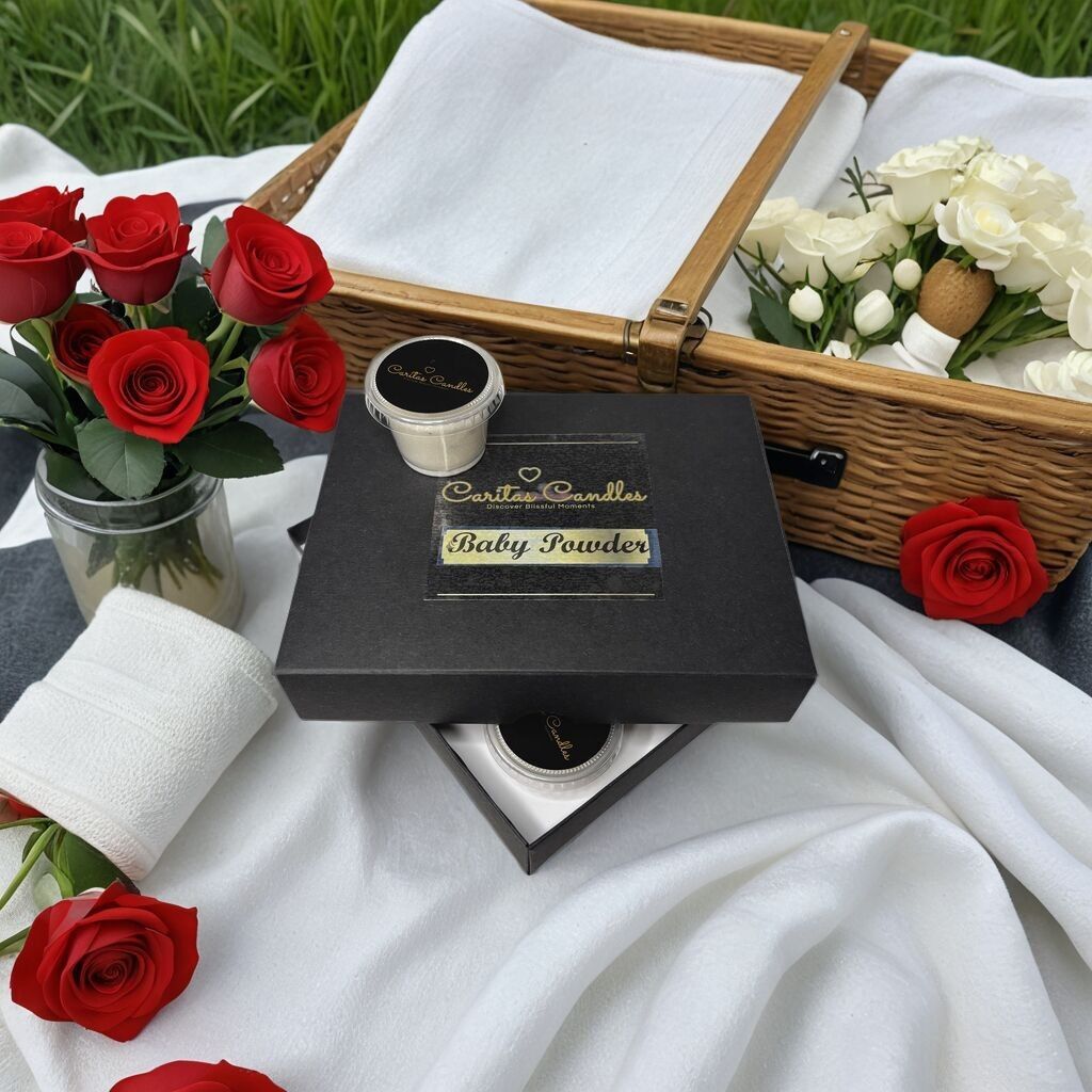 Fondants parfumés de luxe à la poudre pour bébé - Boîte de 6