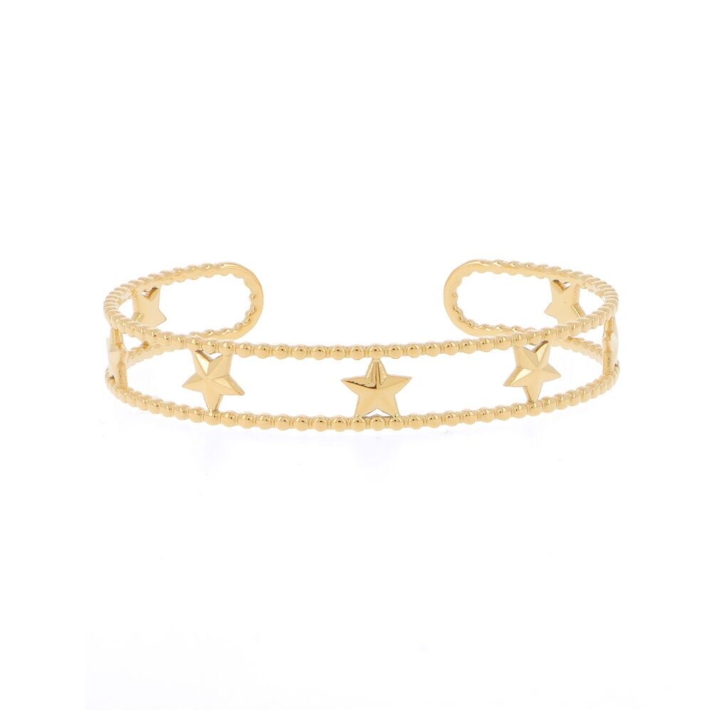 Pulsera de doble hilera con estrellas