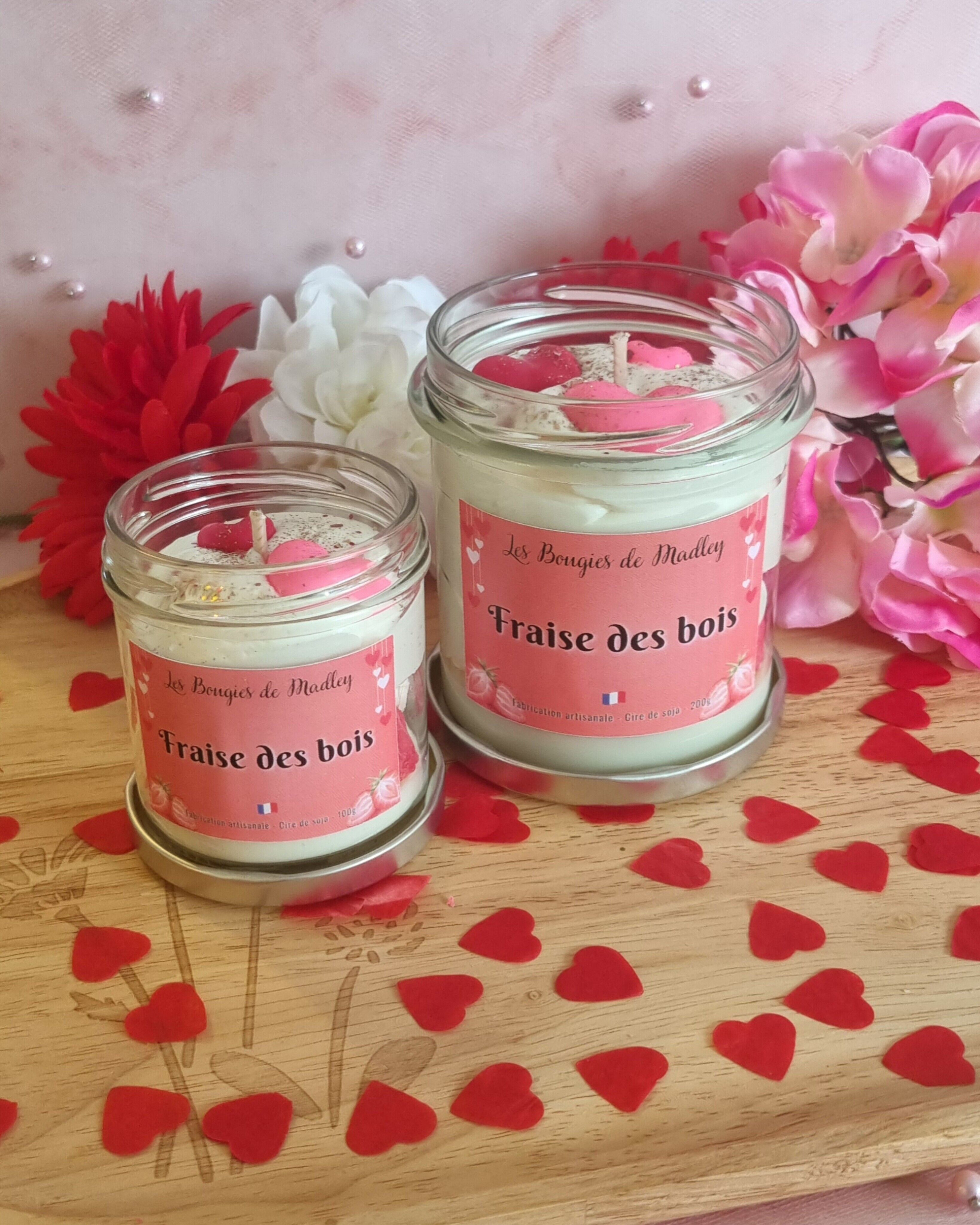 Gourmet-Valentinstagskerze – Walderdbeere