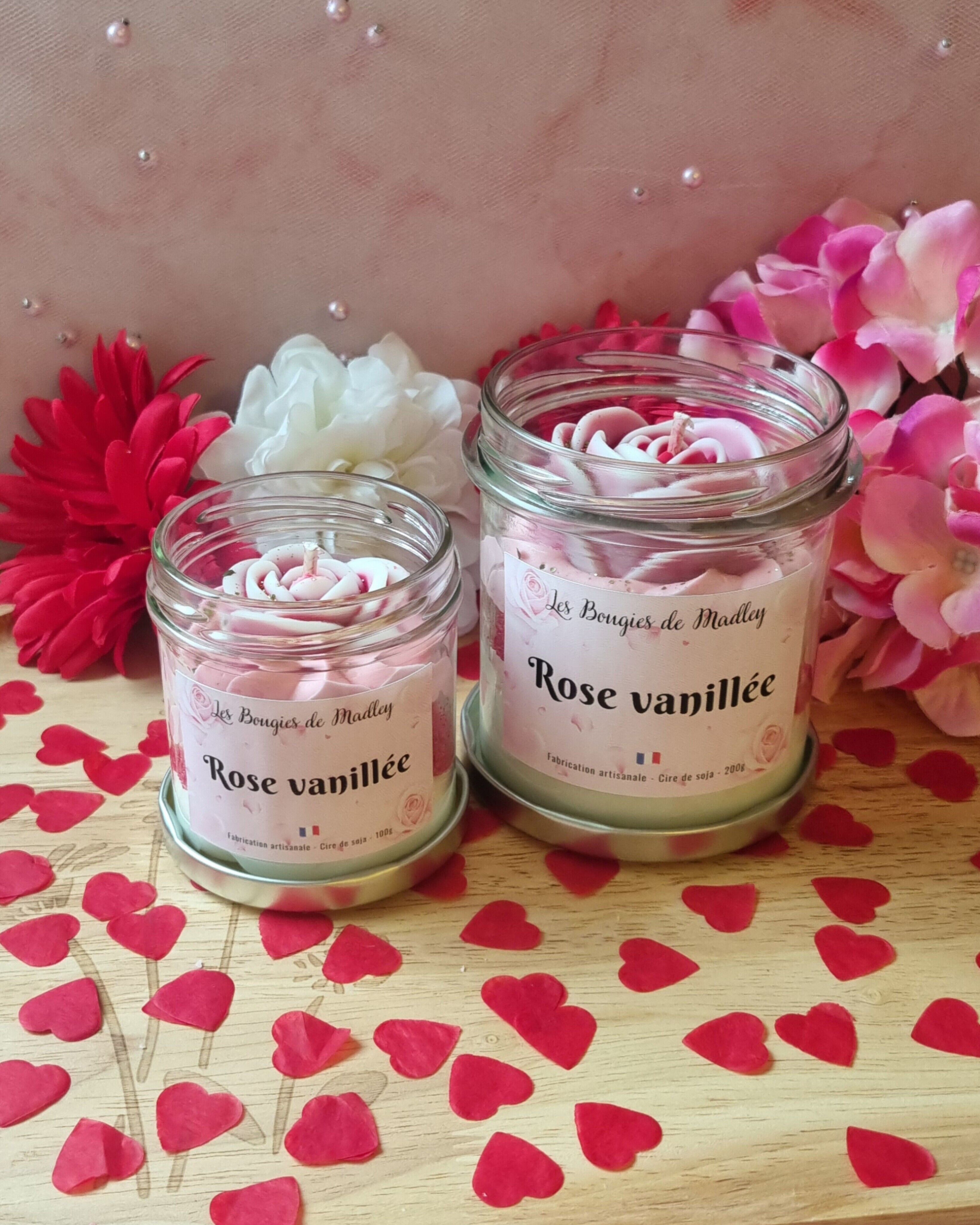 Gourmet-Valentinstagskerze – Vanillerose