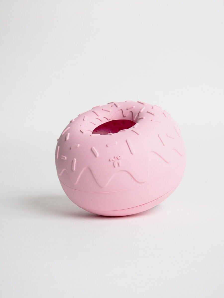 Hundespielzeug mit Puzzlefunktion – Yoomy Donut – Rosa – Inooko