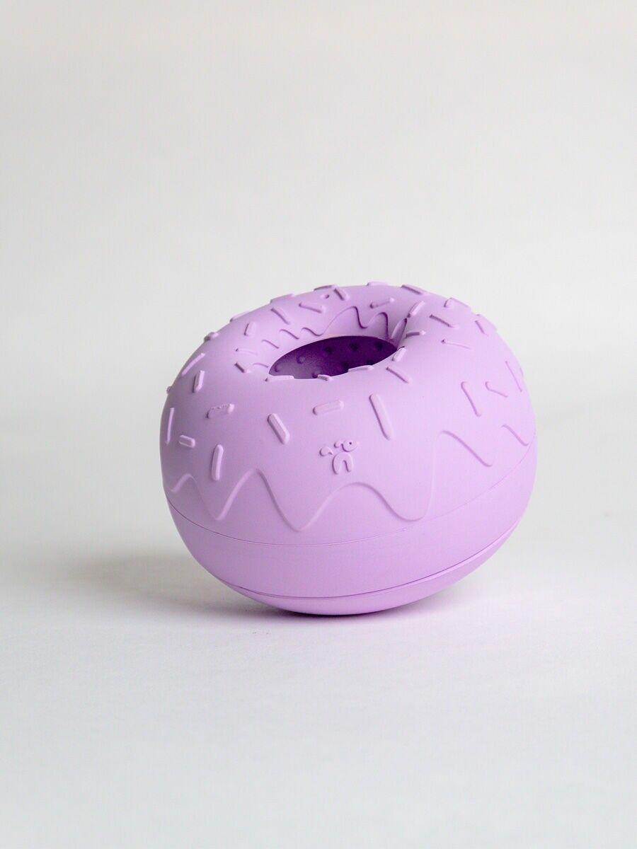 Hundespielzeug mit Puzzlefunktion – Yoomy Donut Lavendel – inooko