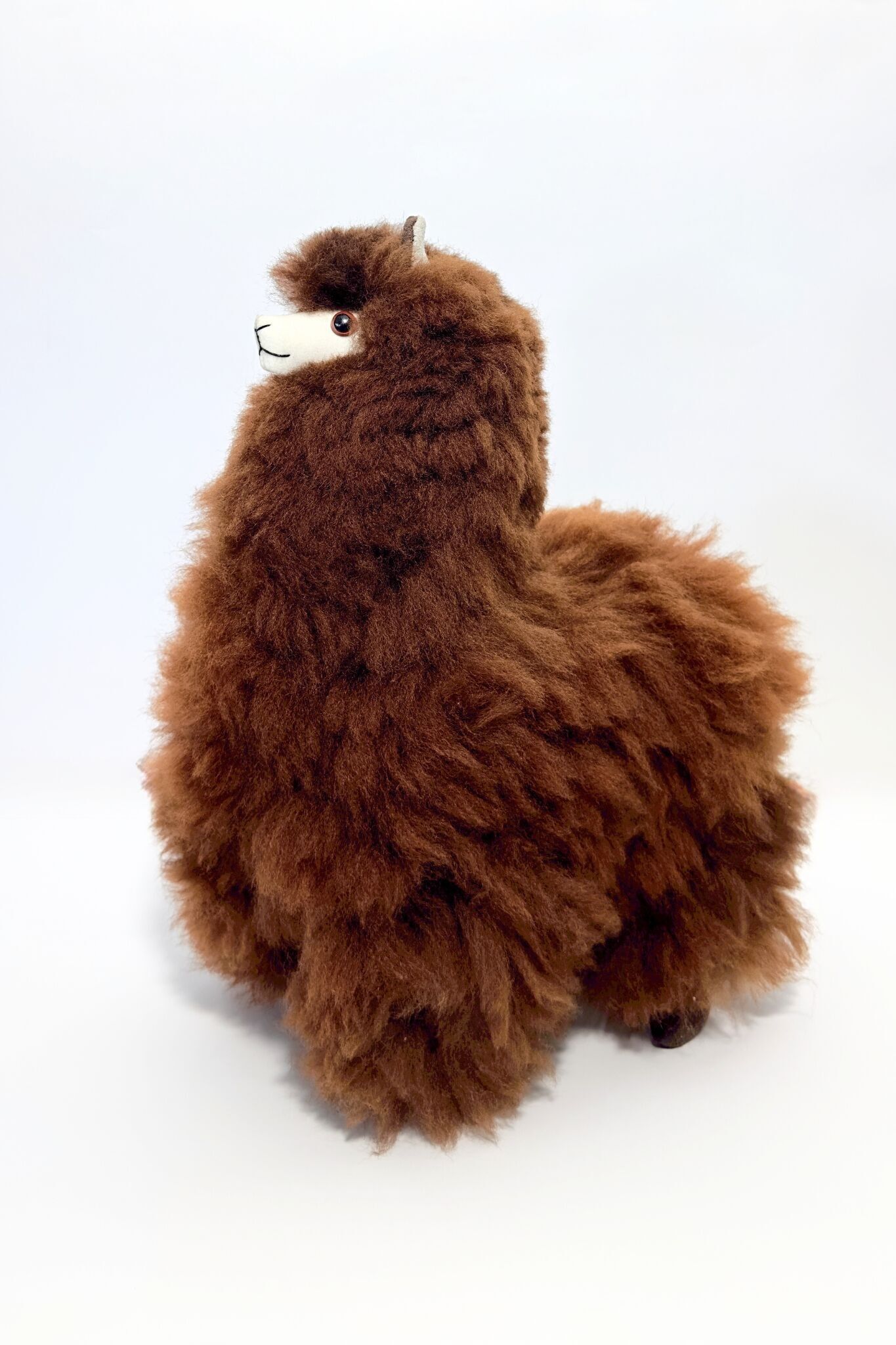 Alpaka-Plüschtier - Dunkelbraun (Groß)