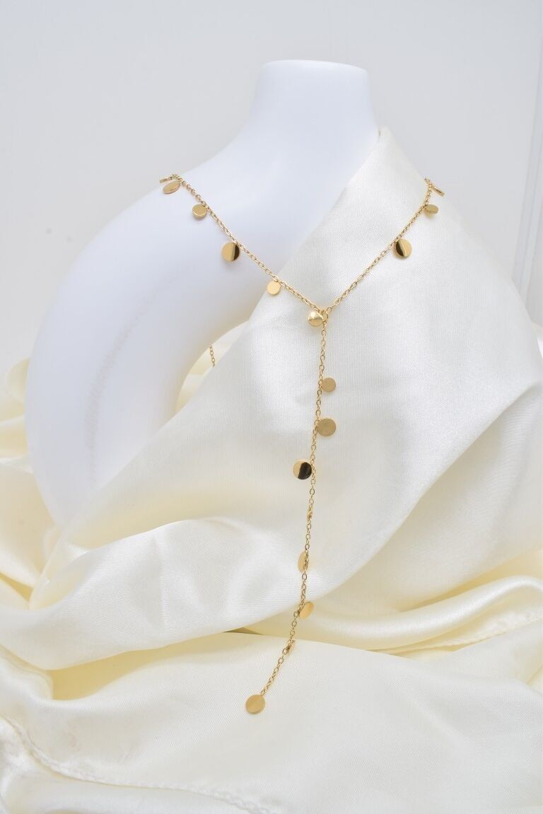 Y-förmige Halskette aus Edelstahl - BJ210299